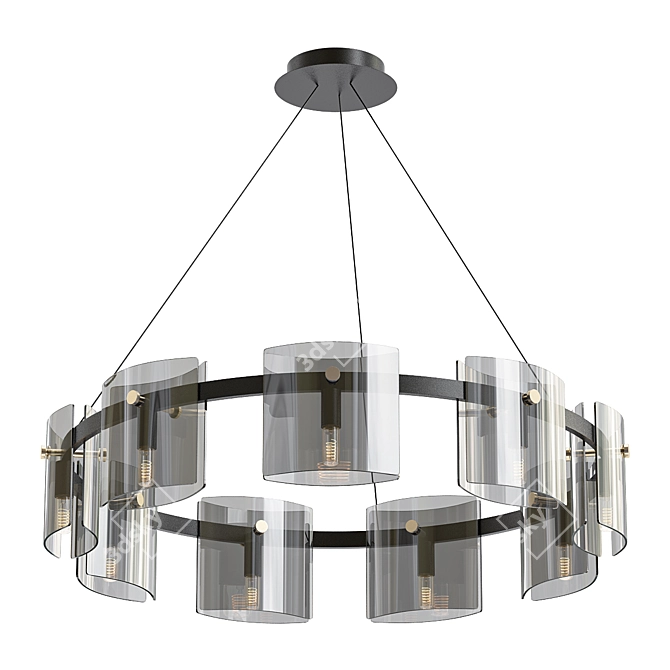 Sleek Design - Janice Pendant Light 3D model image 1