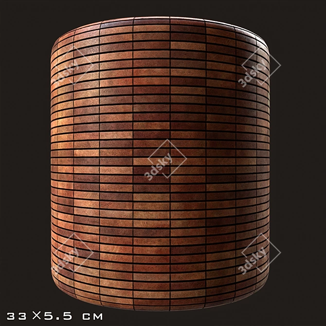 Rustic Red Brick Collection 3D model image 3