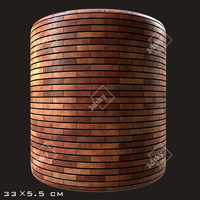 Rustic Red Brick Collection 3D model image 4