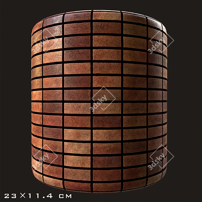 Rustic Red Brick Collection 3D model image 5