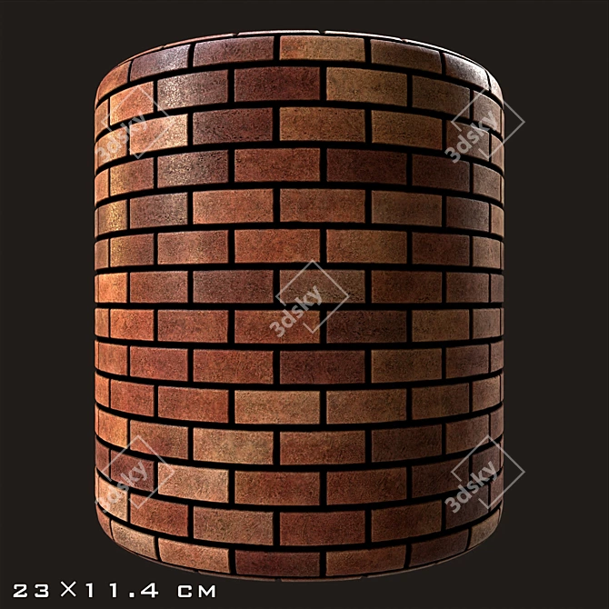 Rustic Red Brick Collection 3D model image 6