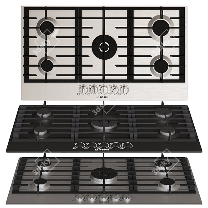 Effortless Cooking with BOSCH Series8 Hobs 3D model image 4