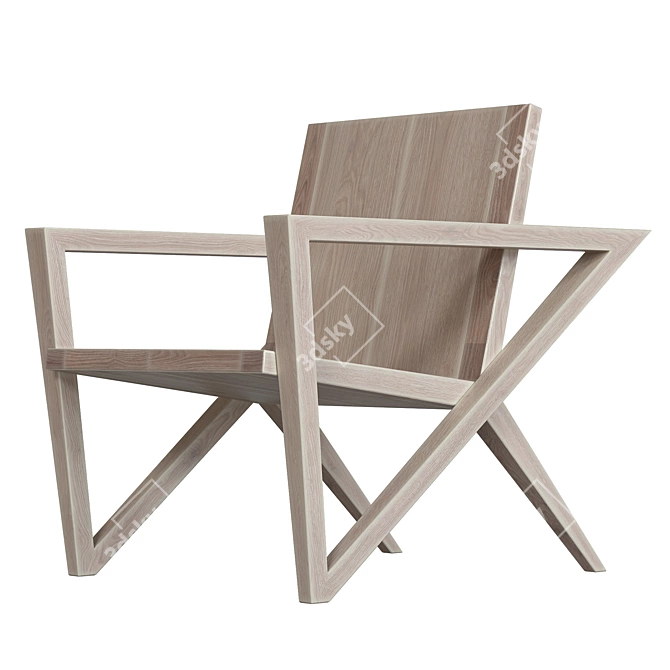 Elegant Line Chair: Hyojoo 3D model image 1