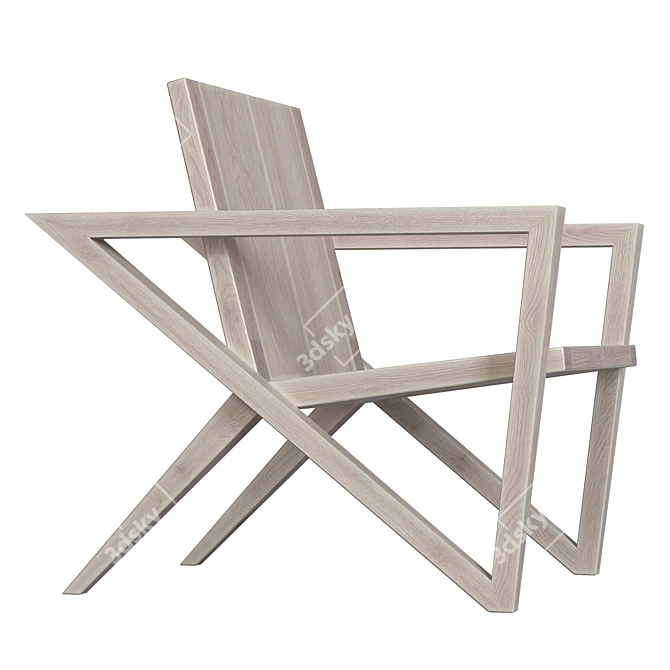 Elegant Line Chair: Hyojoo 3D model image 2