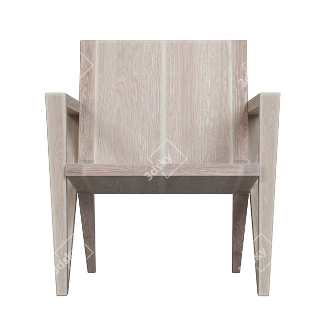 Elegant Line Chair: Hyojoo 3D model image 5