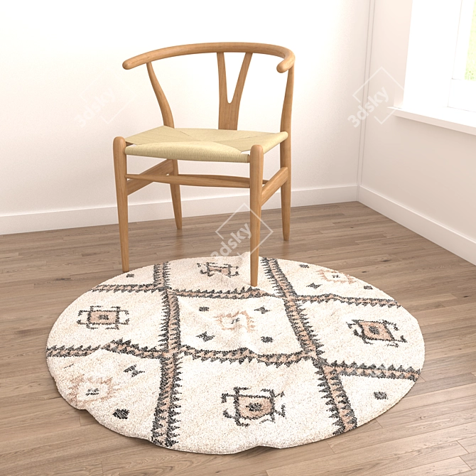 Versatile Rug Set | 8 Designer Carpets 3D model image 2