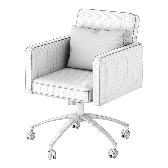 Modern Winston Office Chair 3D model image 3