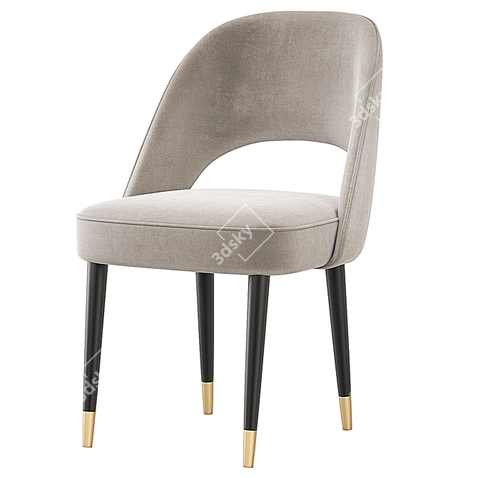 Laskasas Amour Velvet Dining Chair 3D model image 1