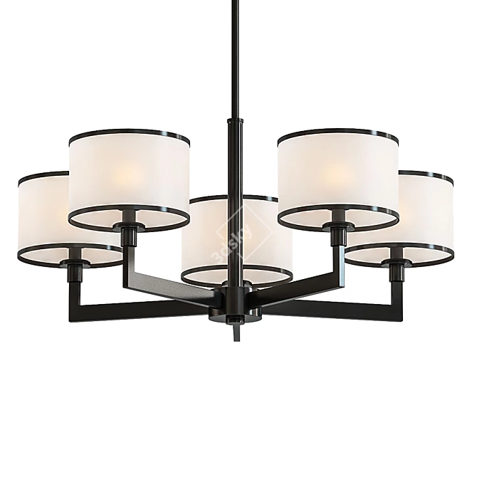 Luxury Five-Light Chandelier 3D model image 1