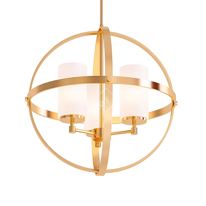 Satin Bronze Chandelier | Generation Lighting 3D model image 1