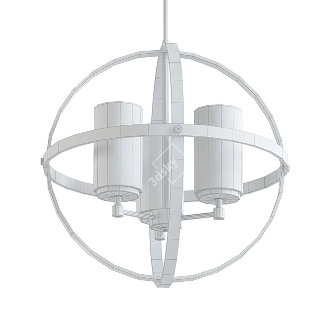 Satin Bronze Chandelier | Generation Lighting 3D model image 2