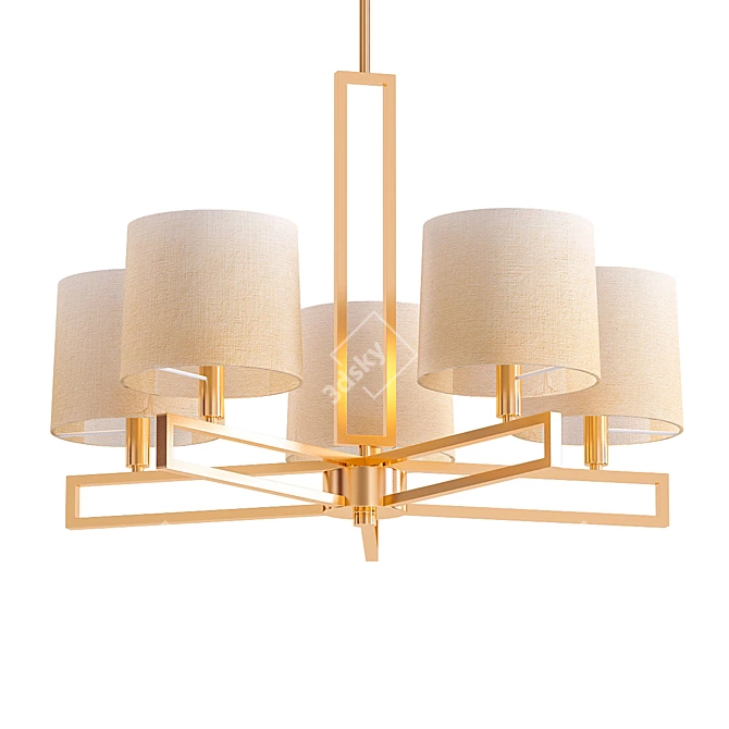 Elegant Safavieh Catena Chandelier 3D model image 1