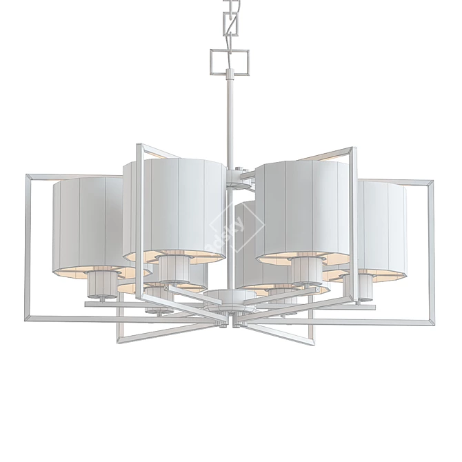 Forte 2570 Chandelier: Stylish, Modern Lighting 3D model image 2