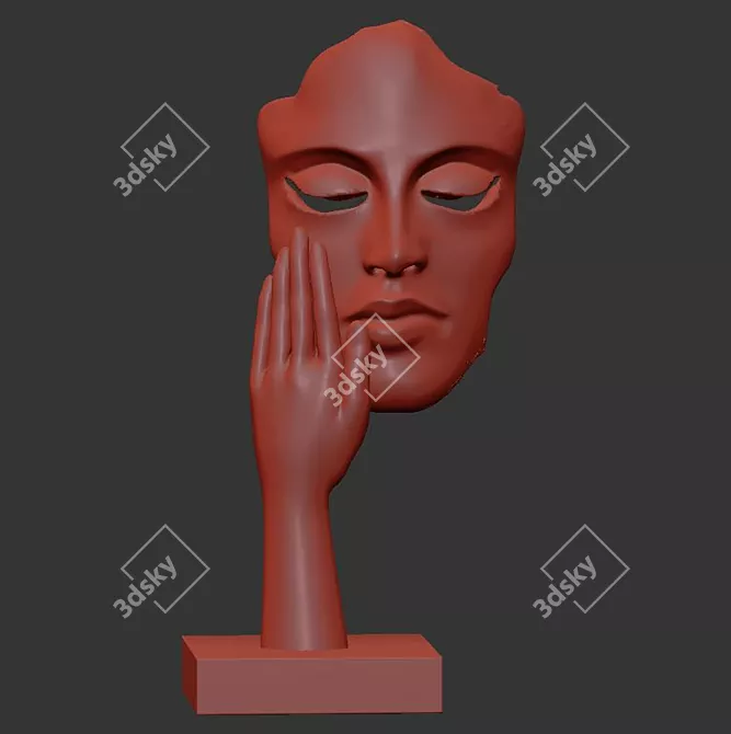 Modern People Sculpture Set: Elegant Decor for Your Space 3D model image 7