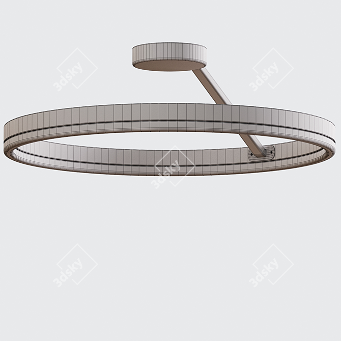 50cm Black & Gold Ceiling Lamp 3D model image 2