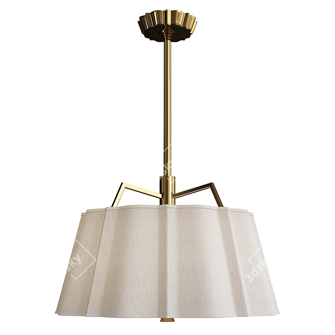 Humphrey Pendant Light: Sleek and Stylish Illumination 3D model image 2