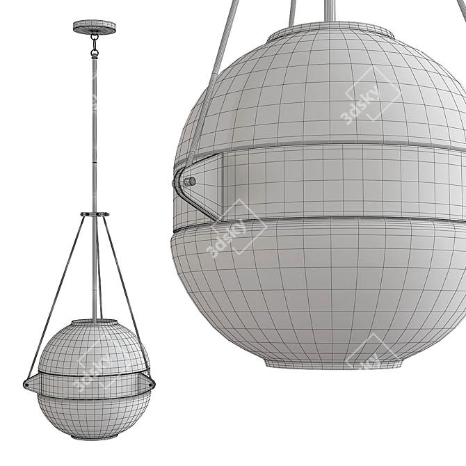 Atrio Pendant Light: Sleek and Modern 3D model image 2