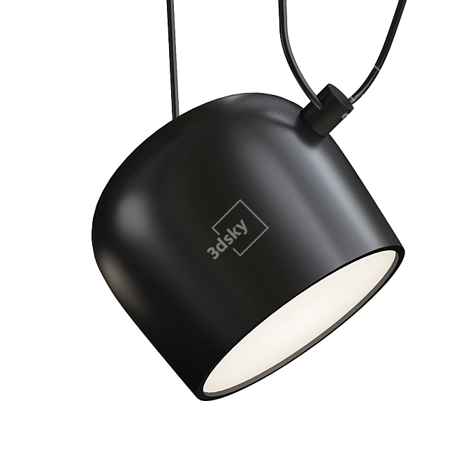 Sleek LED Pendant Light 3D model image 2