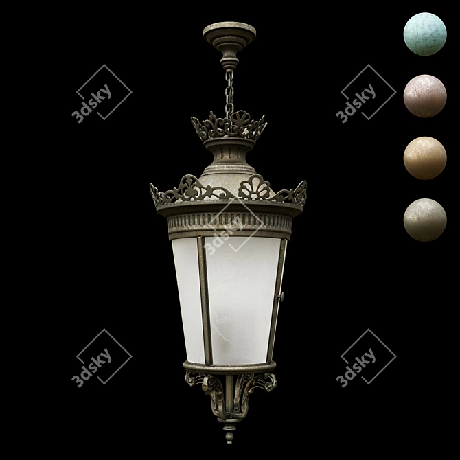 Columbia Wallmount Hanging Light 3D model image 2