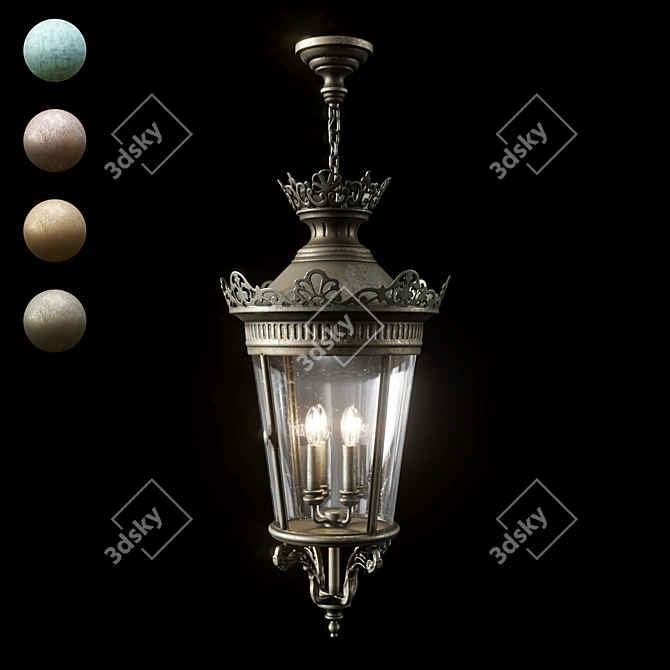 Columbia Wallmount Hanging Light 3D model image 8