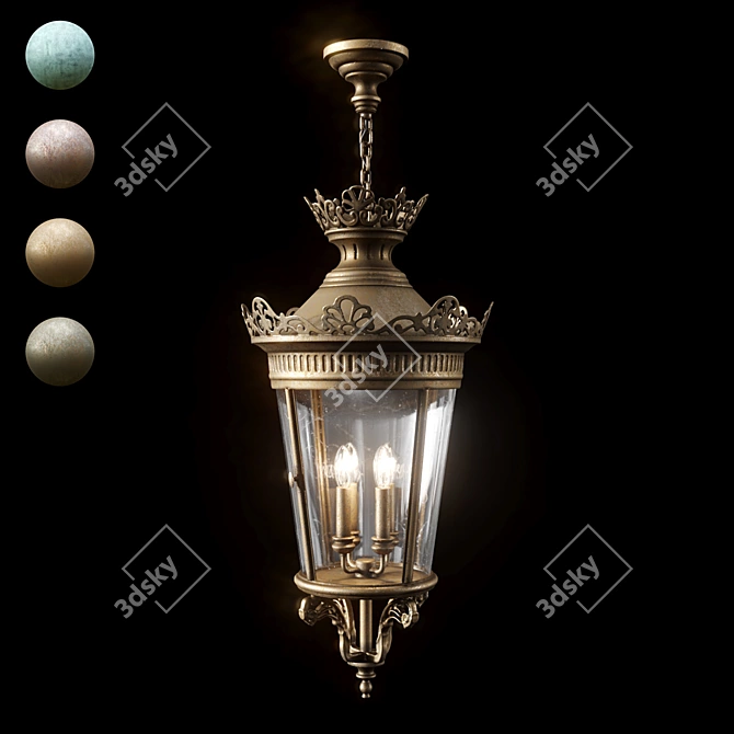 Columbia Wallmount Hanging Light 3D model image 9