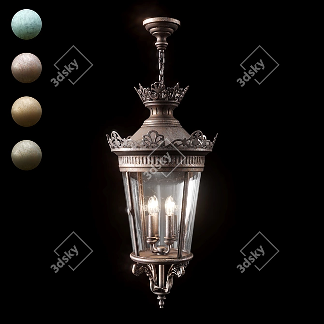 Columbia Wallmount Hanging Light 3D model image 15