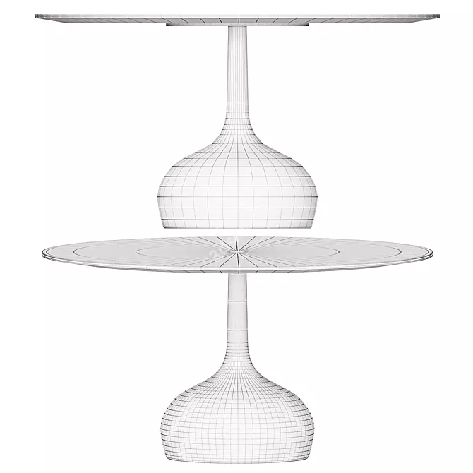 SAEN Sculptural Dining Table 3D model image 5