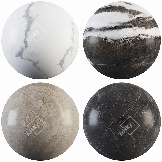 Marble Fusion Collection 3D model image 1