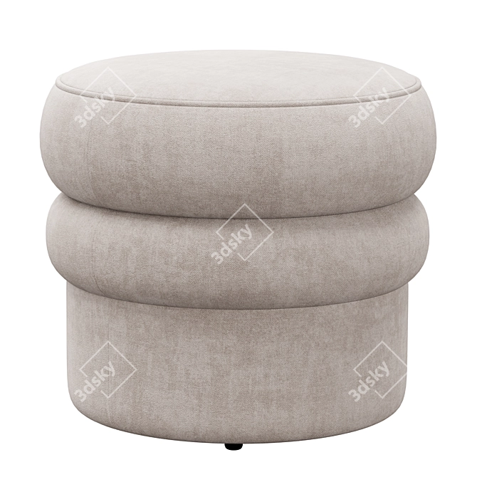 Modern Fabric Stool: Swagger 20 by Kardiel 3D model image 3