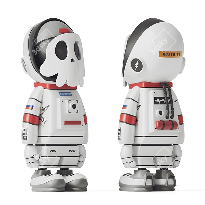  Space Explorer: Vray Astronaut Helmet 3D model image 2