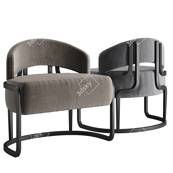 Aurelia Chair: Stylish and Modern Rundsessel 3D model image 2