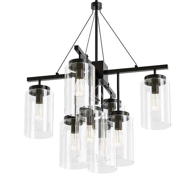 Industrial Oasis Outdoor Chandelier 3D model image 1