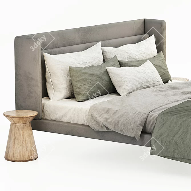 Stylish BoConcept Austin Bed 3D model image 5