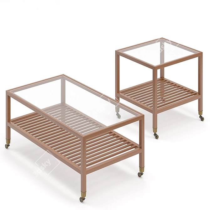 Sophisticated Linwood & Ashton Tables by Vaughan 3D model image 1