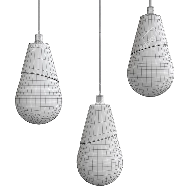 Cora Pendant Light: Timeless Elegance 3D model image 2