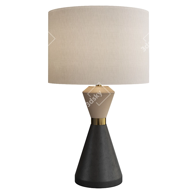 Elegant Cannes Table Lamp 3D model image 1