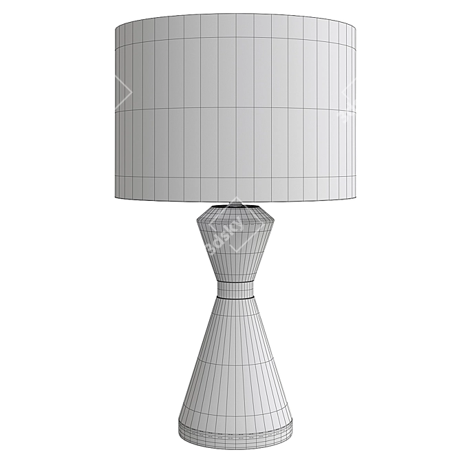 Elegant Cannes Table Lamp 3D model image 2