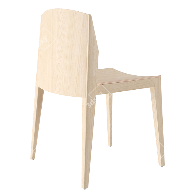 Elegant ISA 140L Chair: Martínez Design 3D model image 2