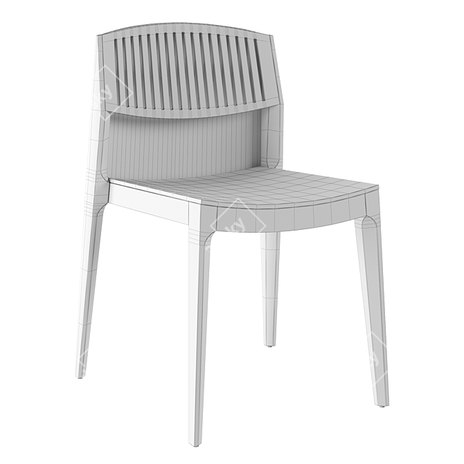 Elegant ISA 140L Chair: Martínez Design 3D model image 3