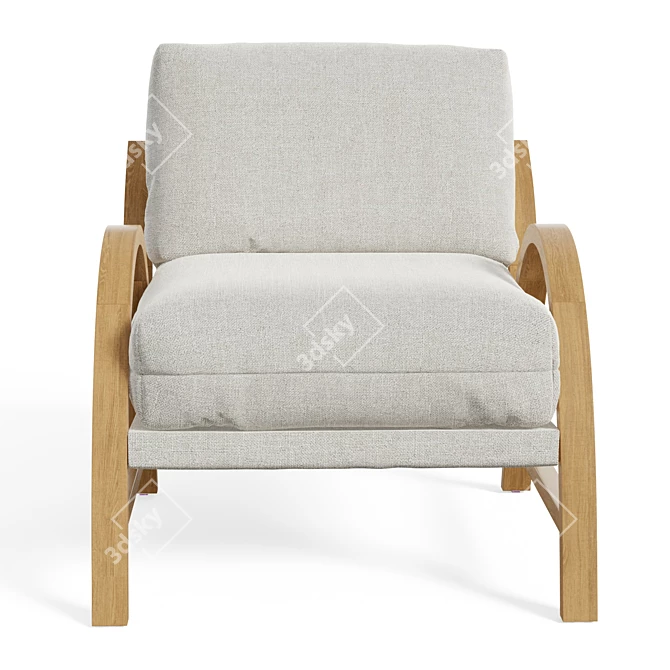 Playful and Trendy Estrada Chair 3D model image 2