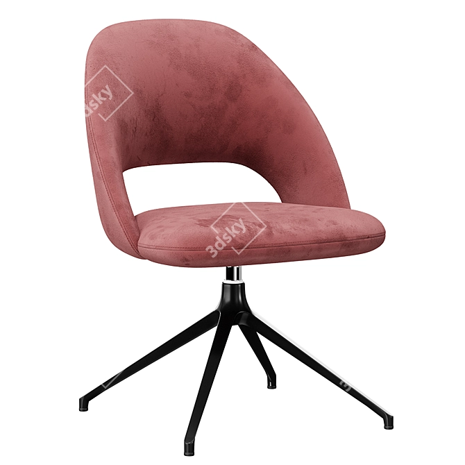 Roma Furman Armchair: Modern Elegance in Compact Design 3D model image 1