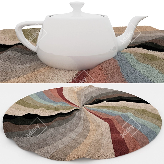 Versatile Collection: Textured Rugs 3D model image 2