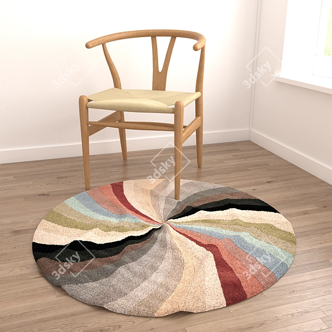 Versatile Collection: Textured Rugs 3D model image 4