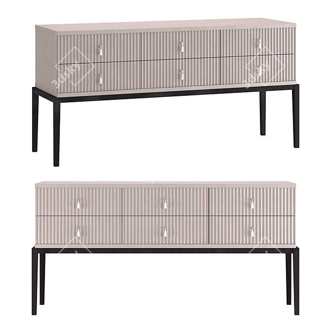 Elegant Nebraska Dresser 3D model image 1