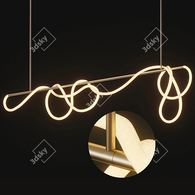 Tracer Bar II: Stylish Ceiling Light 3D model image 1