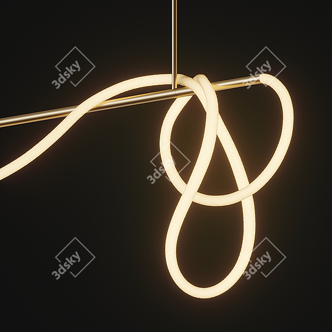 Tracer Bar II: Stylish Ceiling Light 3D model image 2