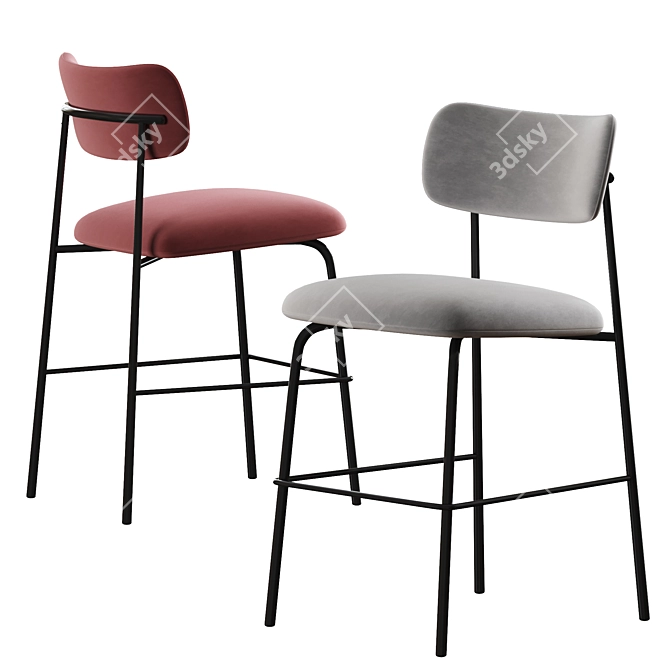 Artifort Aloa Bar Stool - Modern, Stylish, Versatile 3D model image 2