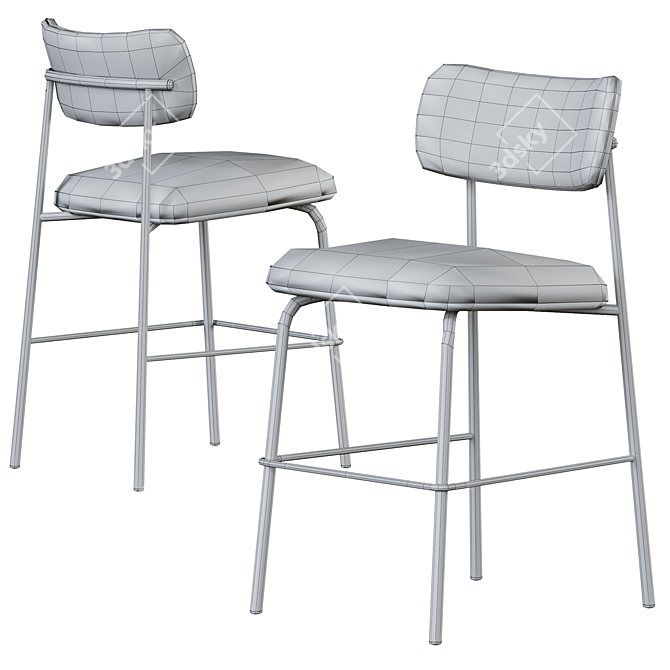 Artifort Aloa Bar Stool - Modern, Stylish, Versatile 3D model image 5