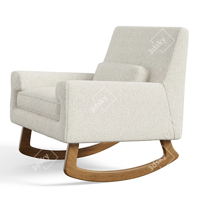 Dreamy Glider Rocking Chair 3D model image 2