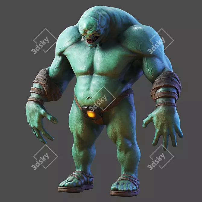 2013 Monster: Low-Poly 3D Model 3D model image 1